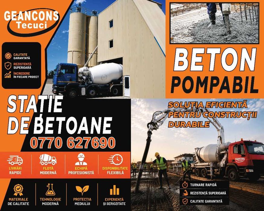Beton pompabil Tecuci