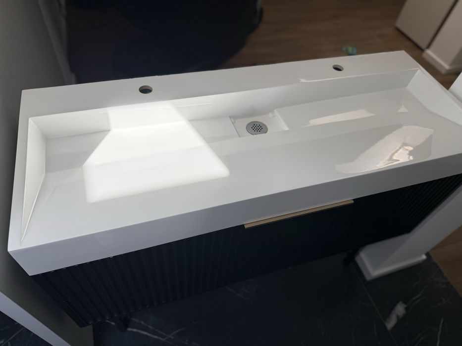 Lavoar dublu cu mobilier 120 cm
