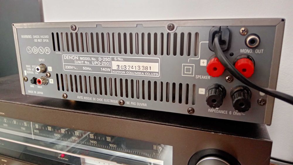 Amplificator final Denon UPO-250, 2x50 w 8Ω