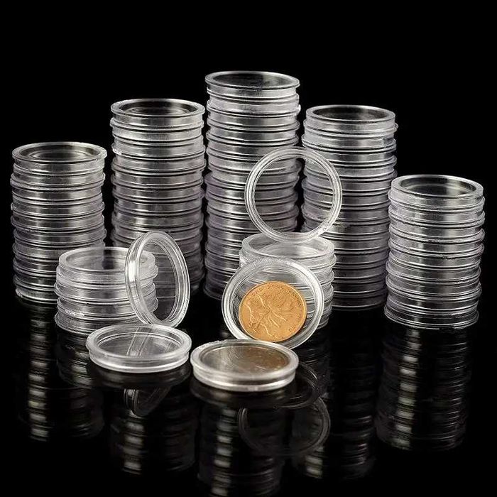 60 Capsule monede de 41 mm, de 8 dimensiuni 18/20/22/25/27/30/39/41