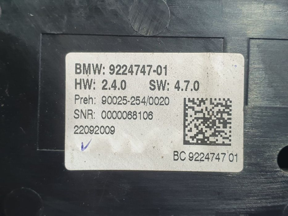 Panou clima ac 9224747 BMW Seria 7 F01/F02 (2008 - 2012) 3.0 d n57