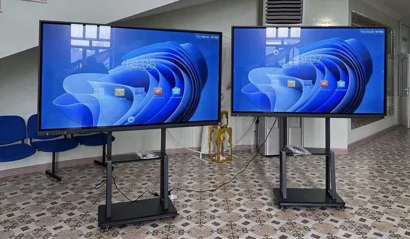 Интерактивная доска от 65 до 98 + Роликовый Кронштейн Доставка есть