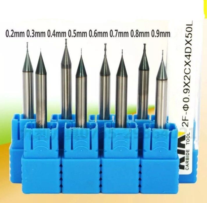 Твердосплавная концевая и сферическая радиусный фреза для металлaHRC60