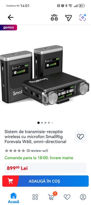 Smallrig Forewalla lavaliera camera
