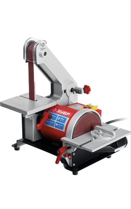 Шлифольный станок тарельчато-ленточный ЗУБР ЗШС-330