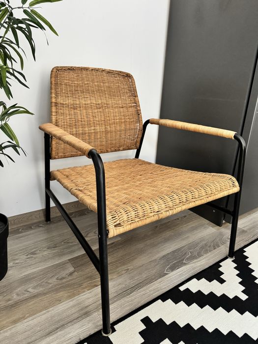 Fotoliu, ratan/antracit IKEA