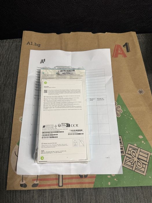 ЗАПЕЧАТАН 128GB iPhone 16e A1 Гаранция 2028г. Black 16 е