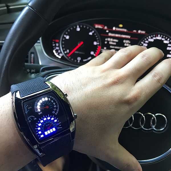 Спортен Часовник , километраж, RPM Turbo Дизайн, черен WTCHB