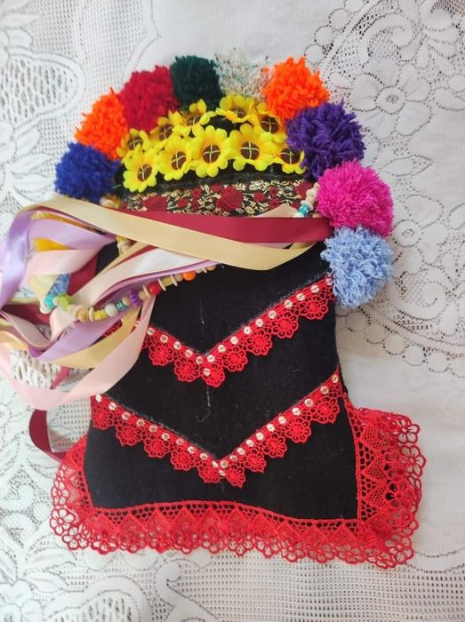 ДЕТСКА кукерска маска, гугла, нова, уникат,ръчна изработка,