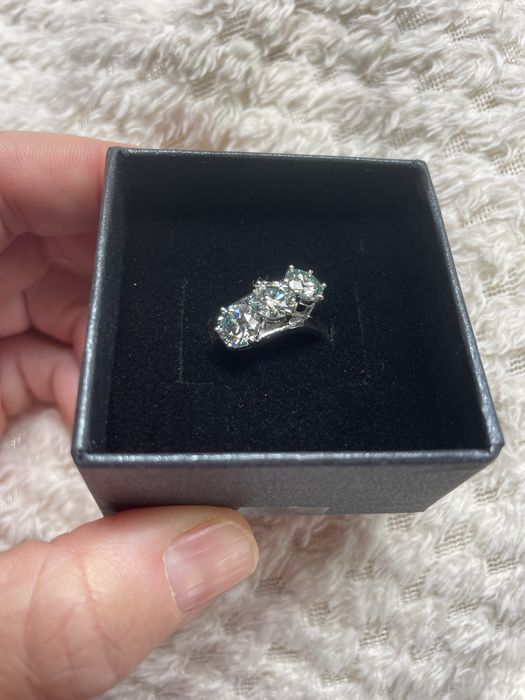 Inel 3 moissanite