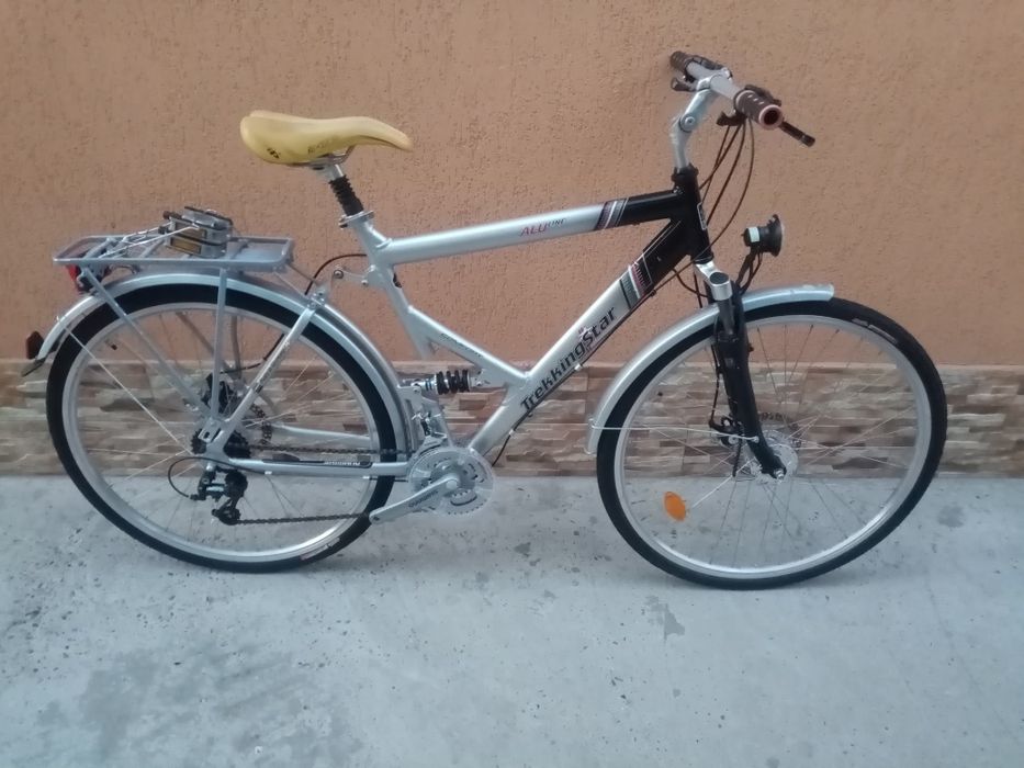 Bicicleta trekking alu ,discuri