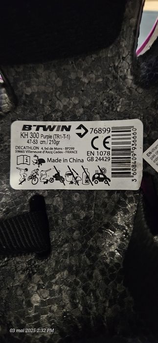 Casca Btwin  47-53 cm