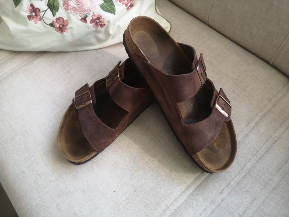 Birkenstock N 46 като нови, естествена кожа, модел Arizona