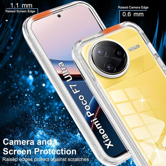 Прозрачен 360° Градуса Кейс за Xiaomi Poco F7 ULTRA