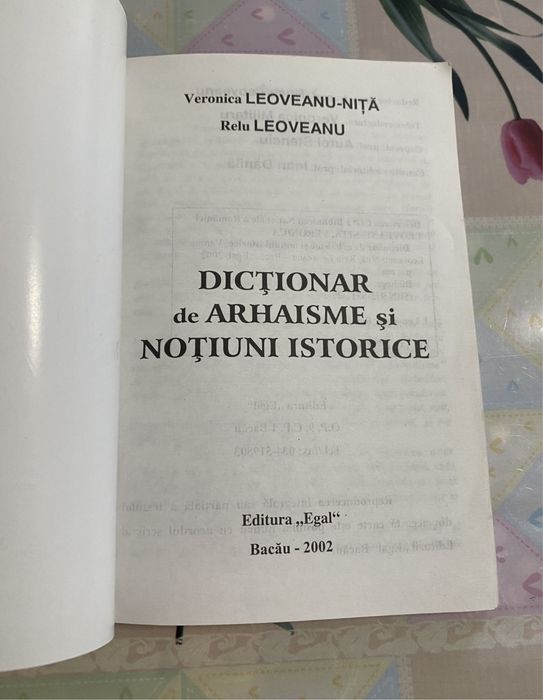 Veronica Leoveanu-Dictionar de arhaisme si notiuni istorice