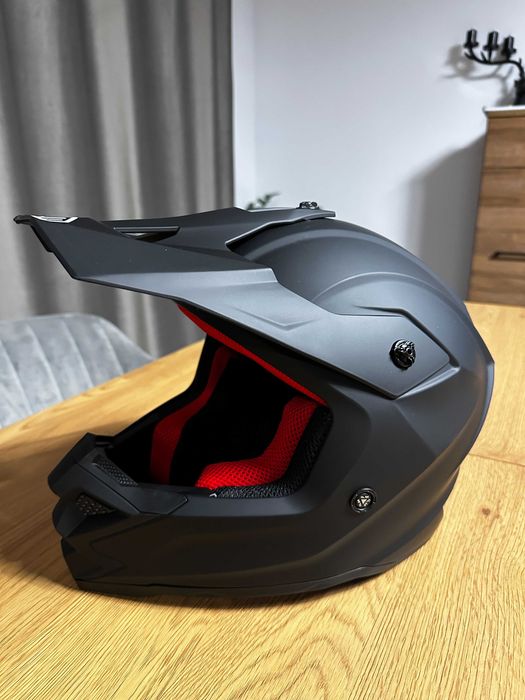 Casca Motocross Copii + Ochelari + Manusi ILM Z705 Negru Mat M Set 3 in 1 Noua