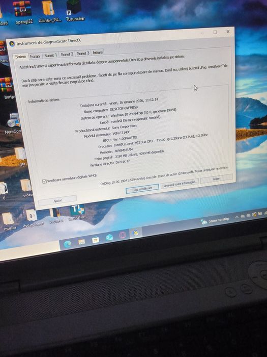 Sony VAIO VGN FZ140E Core 2 Duo 2.20GHz 4GB RAM SSD 80GB