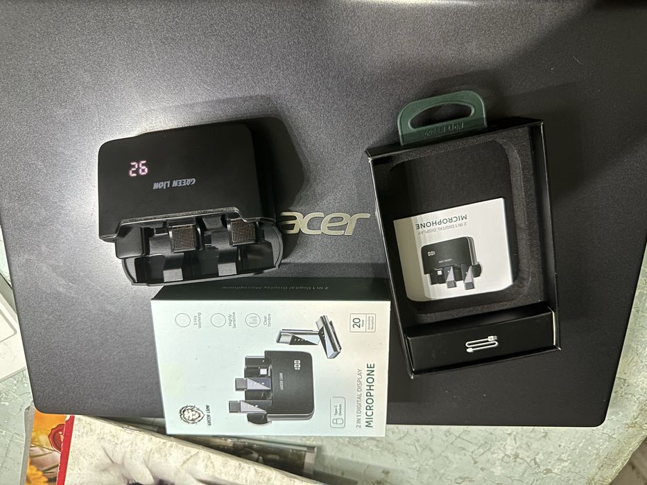 Green Lion brendidan simsiz mikrafon, sifatli masofaviy mikrafon.