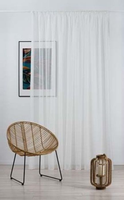 Прозрачно нежно перде воал с перделик в разнообразни размери и цветове