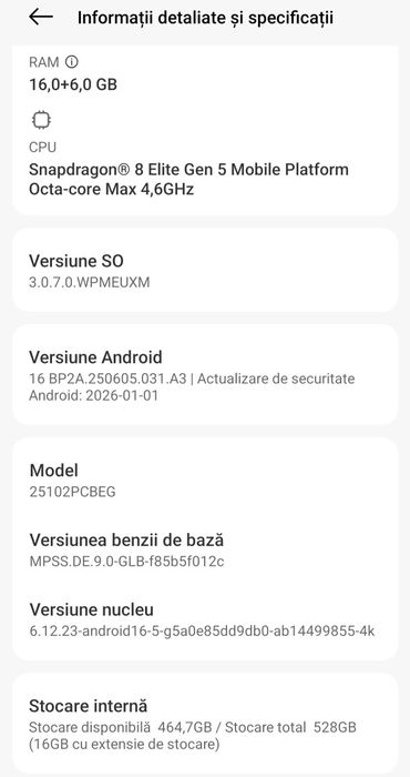 VÂND SAU SCHIMB  POCO F8 ULTRA 512 GB 
POCO F8 Ultra – 512 GB – stare