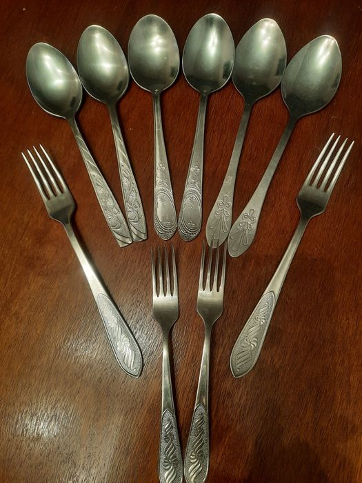 Ложки, вилки СССР.