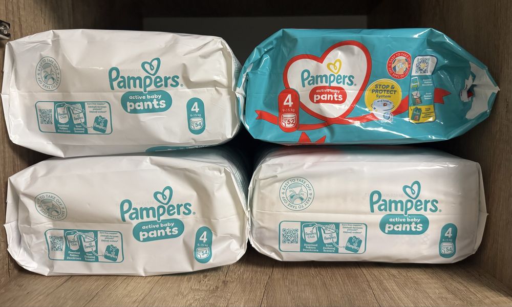 Vand Pampers active baby pants nr 4