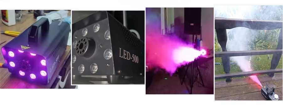 Masina Fum Evenimente DJ Lumini Led Telecomanda wireless