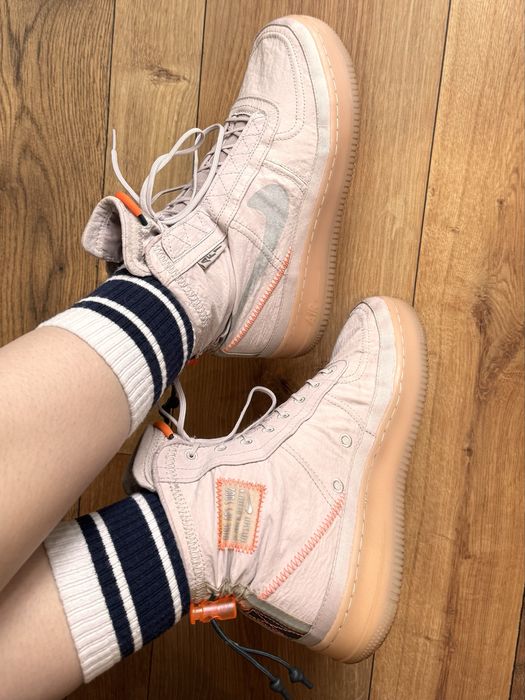 Nike AF1 Air Force 1 High Shell Platinum Violet/Metallic