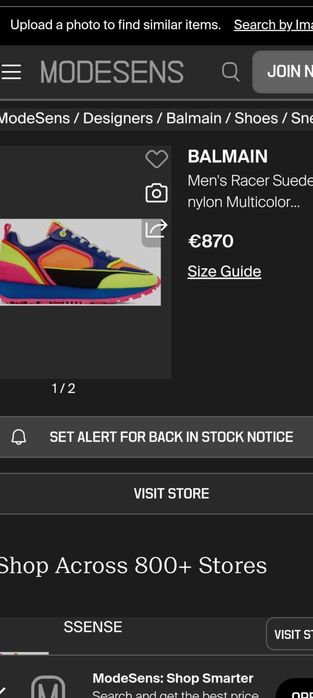 Balmain adidasi racer