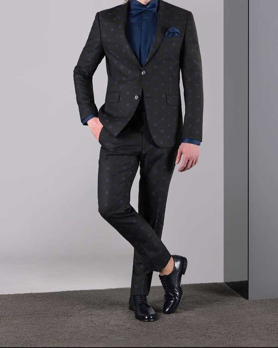 Черен костюм Slim Fit Carducci