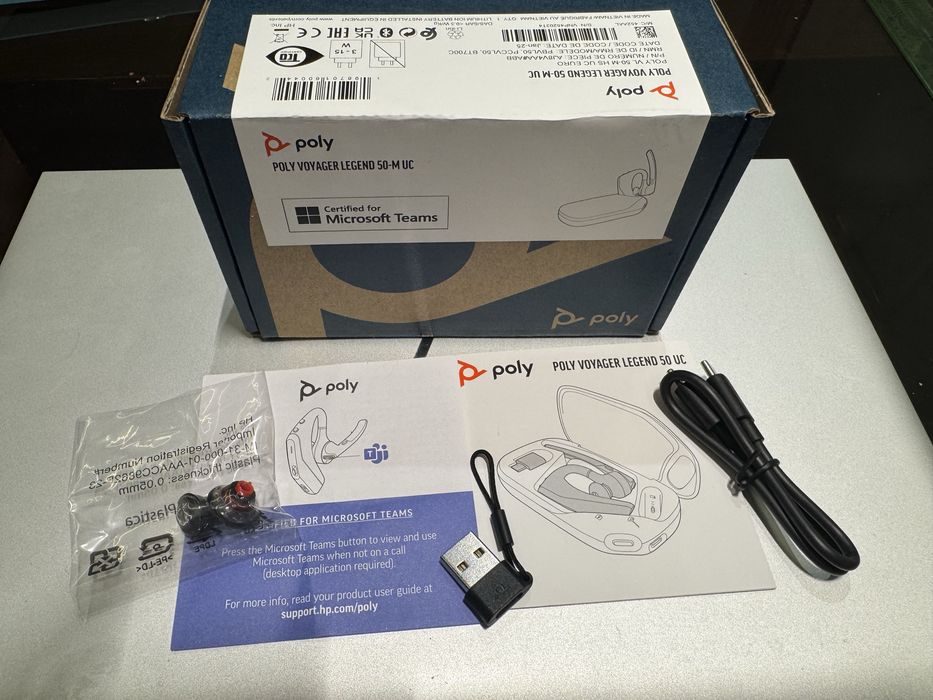 Poly / Plantronics Voyager Legend 50-М UC - Безжична слушалка + кейс