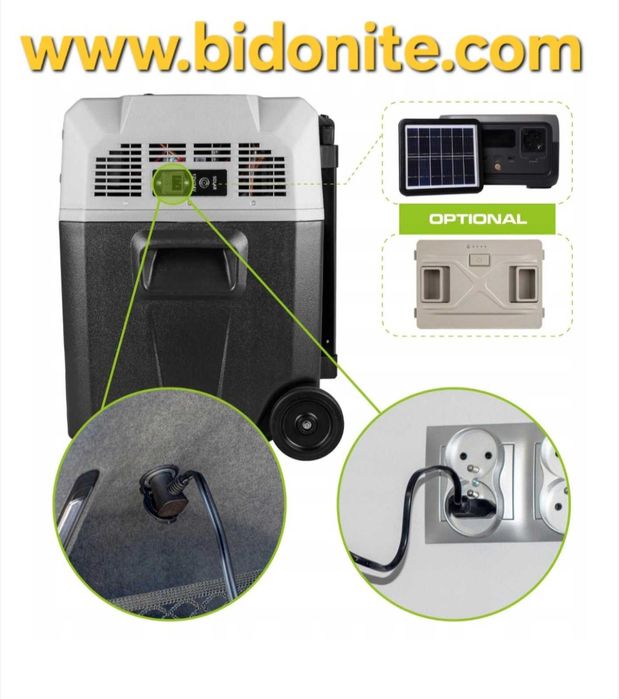 Хладилник с компресор батерия 12v/24v/220v до -20 градуса блутут контр