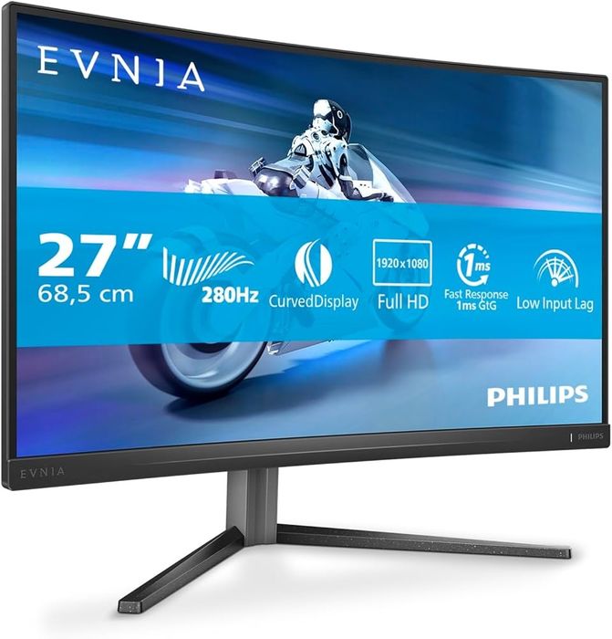 Philips Evnia 27M2C5200W 27 VA 280Hz 0.3ms  FHD (1920 x 1080)
Philips Evnia 27M2C5200W 27" VA 280Hz, 0.3ms, FHD (1920 x