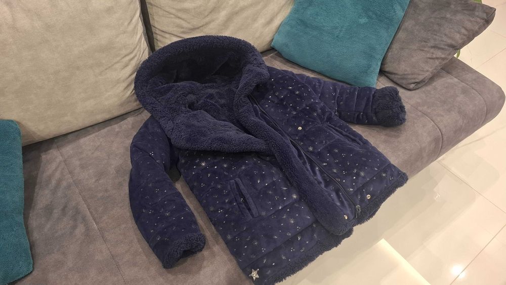 Палто за момиче 7- 11г. с две лица