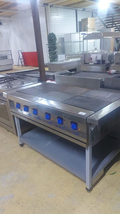 Плита 6ти канфорная абат, оборудование для общепита, стол нержавейка