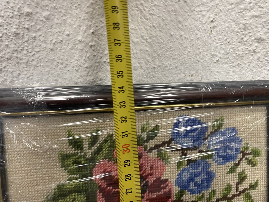 Ръчно изработен гоблен с памучни конци флорален мотив