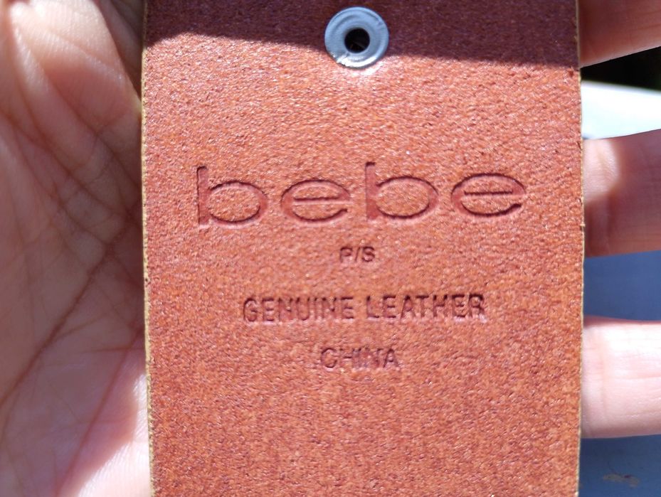 Златист колан от естествена кожа, с блясък, 9 лв