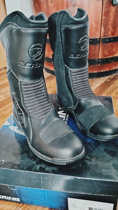 Cizme moto Bering X-tourer negre impermeabile marimea 43