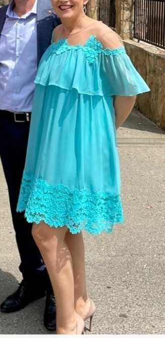 Rochie Nissa matase naturala