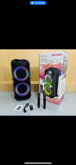 Портативная колонка SinG - e 200w черный