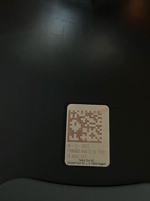 Ергономичен стол за работа Sedus se:fit - черен. Неразличим от нов