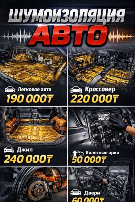 Шумоизоляция авто