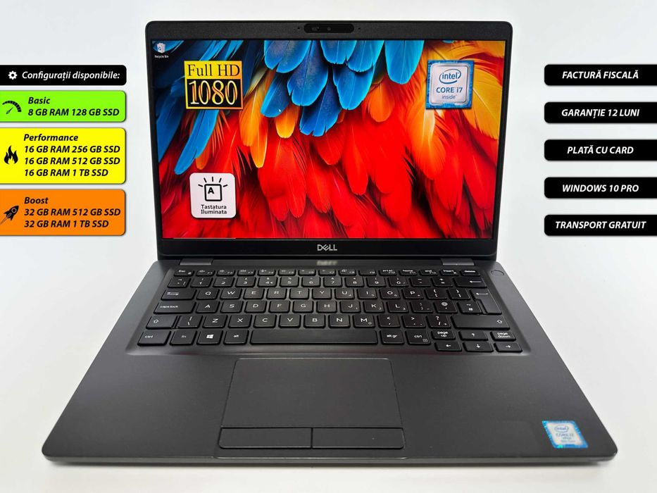 Laptop Dell i7 gen 8 SSD FullHD Business Garantie 1 an Factura Oferta!