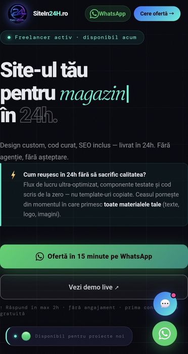 Site Web premium pentru firma ta | SEO + mobil