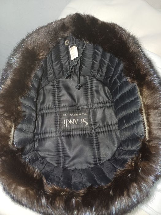 Шапка ушанка норковая