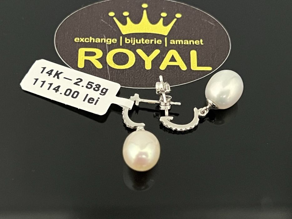 Bijuteria Royal CB : Cercei dama aur 14K  2,53 grame