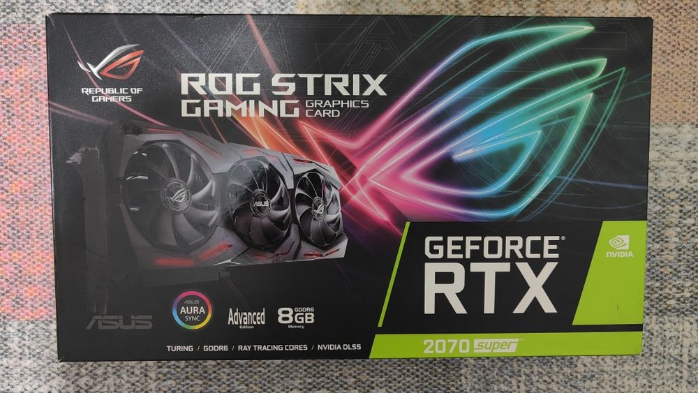 Продам видеокарту ASUS ROG Strix RTX 2070 SUPER Advanced