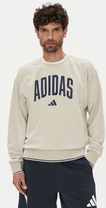 *Чисто Нов* Adidas Collegiate SW  Beige & Dark Blue