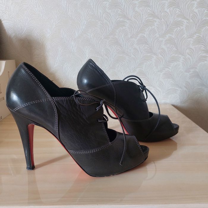 Ботильоны кожанные