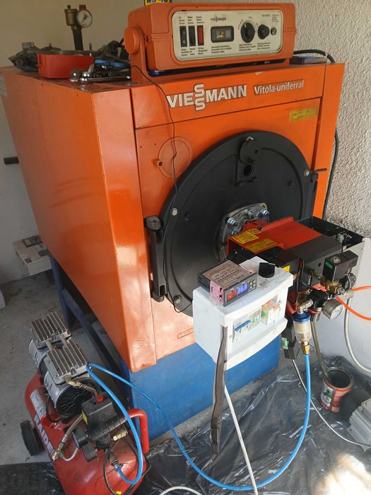 Ново: Чугунен котел VIESMANN 47 KW (+горелка) на отработено масло